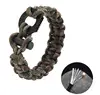 NEW Paracord Bracelet Firestone Rod Flint Scraper Make Fire Cord Fire Starter for Camping Hiking Outdoor Survival Tools