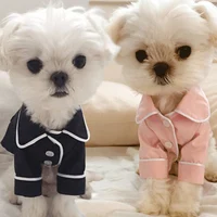 

Factory Wholesale Designer Pet Coat Fashion Silk Pajamas Dog Clothes Custom
