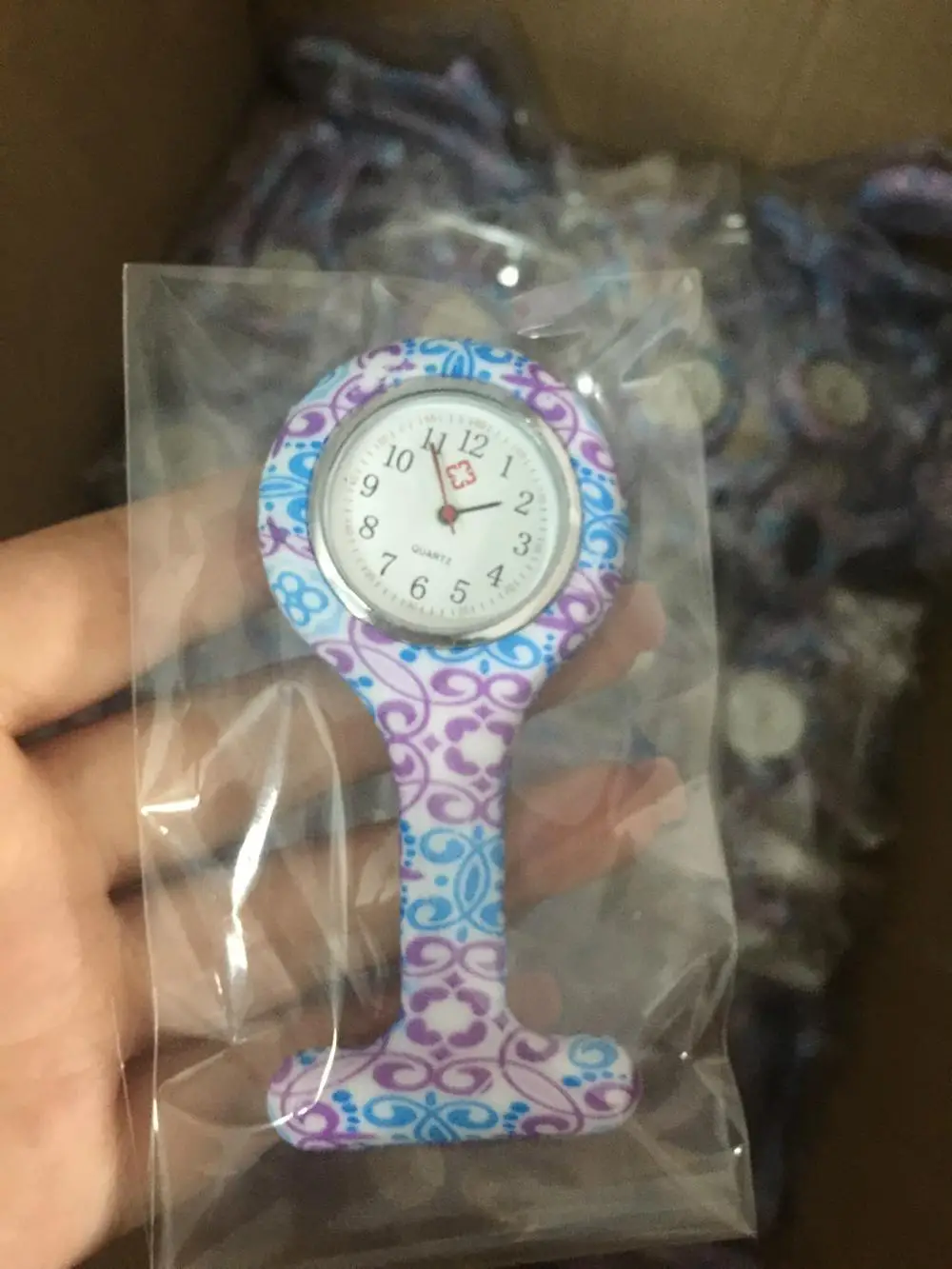 Fashion Pocket Watches Silicone Nurse Watch Brooch Tunic Fob Watch With