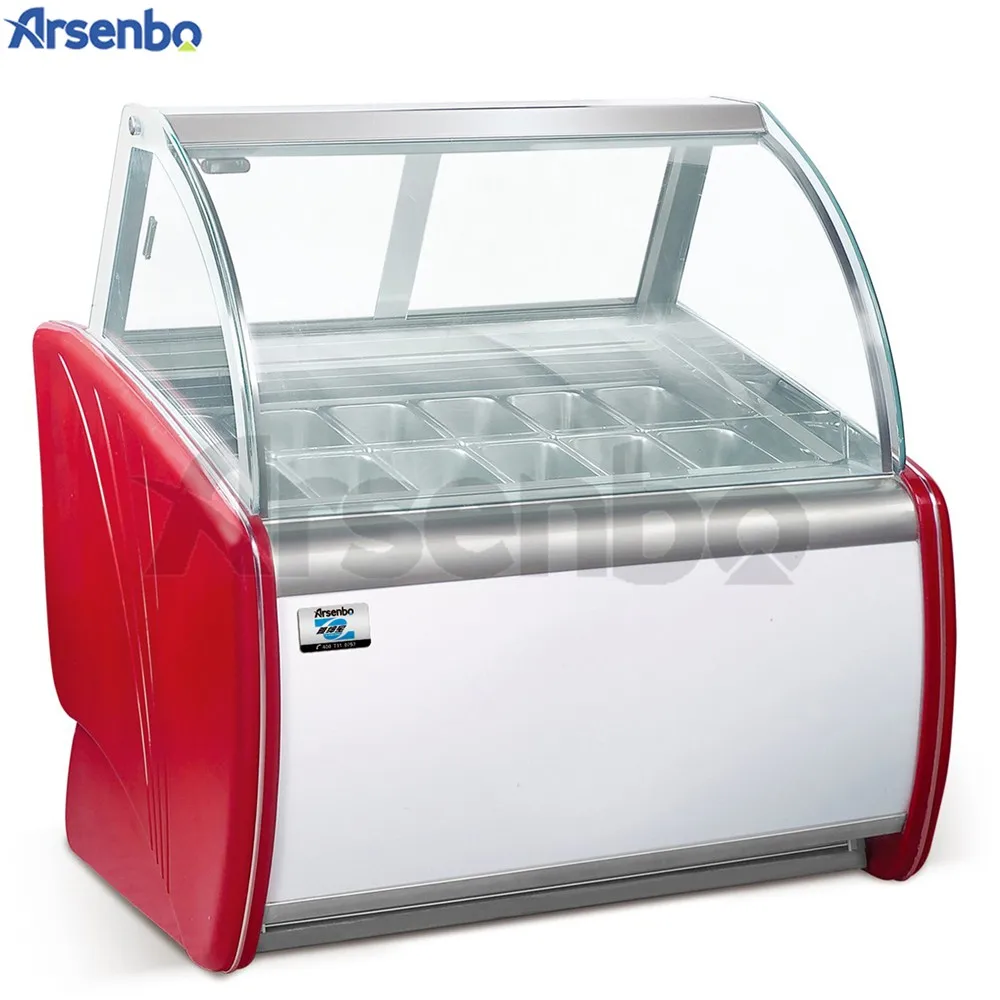 Commercial Ice Cream Display Fridge Freezer Gelato Showcase For Shop Buy Mobile Ice Cream