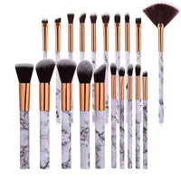 

Professnial Women Makeup Brushes Extremely Soft Makeup Brush Set 10pcs Foundation Powder Brush Marble Make Up Tools