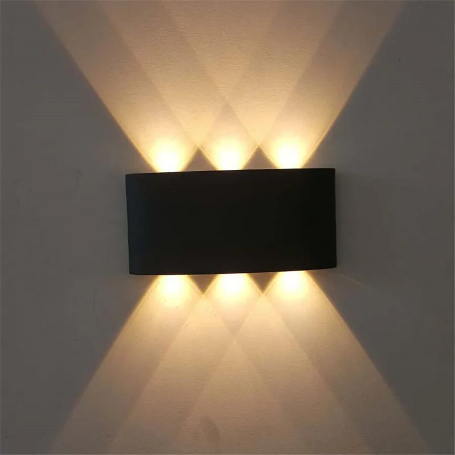 Up and down wall lamp 6W Waterproof Outdoor Garden Porch sconce lighting