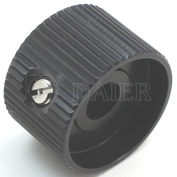 White Index Knurled Aluminium Knob, Potentiometer Knob, Rotary Switch Knob