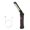 Aluminum alloy 2 in 1 Portable Telescopic COB Inspection work light also use as flashlight