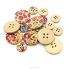 Retro clock vintage wooden button 2 hole High-rech Painted Mini Wooden Buttons