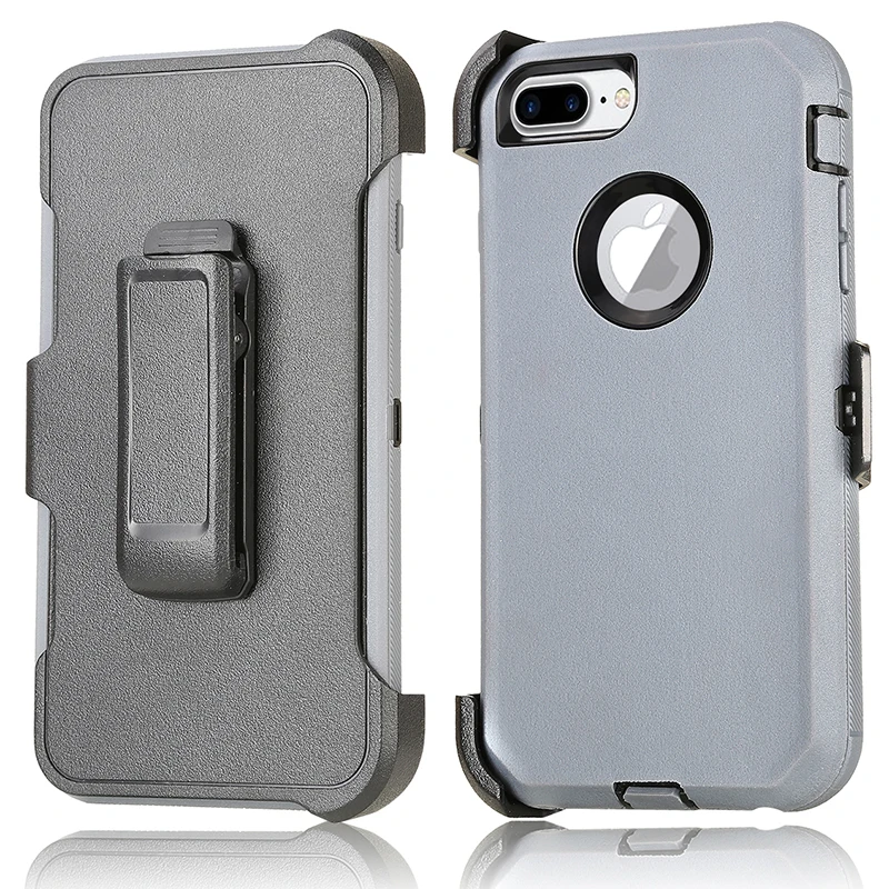 

3IN1 PC+TPU Hybrid Kickstand Holster Defender Case For Iphone 6/7/8