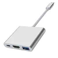 

Type C USB C Hub with HDMII to HDMII+USB 3.0+Type C Adapter 3 in1 cable