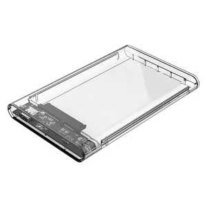 2.5 Inch Transparent USB3.1 Gen 1 HDD SSD Enclosure