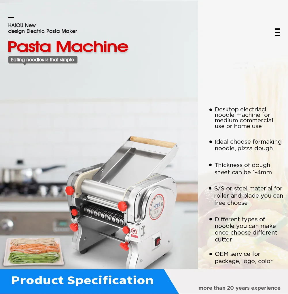 Dss200c Electric Restaurant Pasta Machine Home Electric Seagull Brand