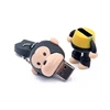 Silicone PVC Custom monkey shaped usb flash drive 16gb pen drive manufacturer