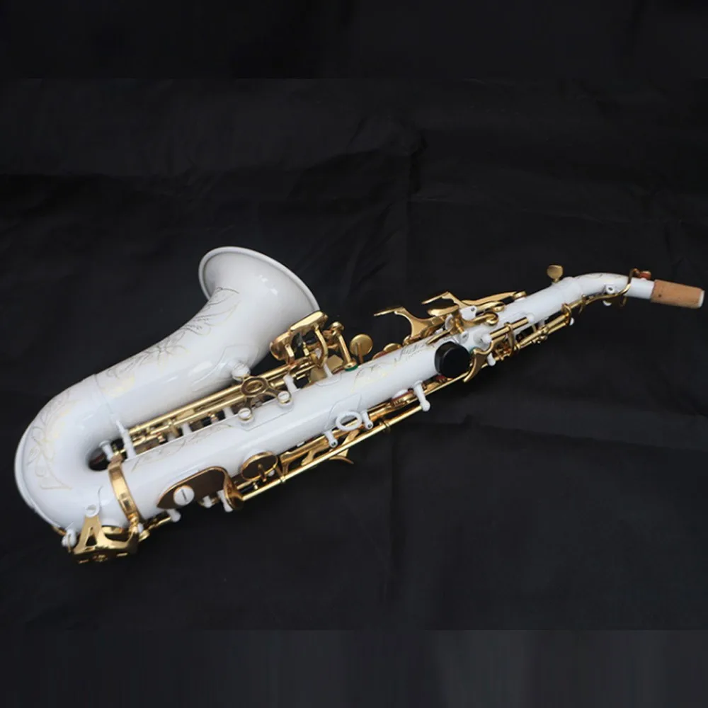 White Color Alto Saxophone With Gold Keys For Children Buy Saxophone