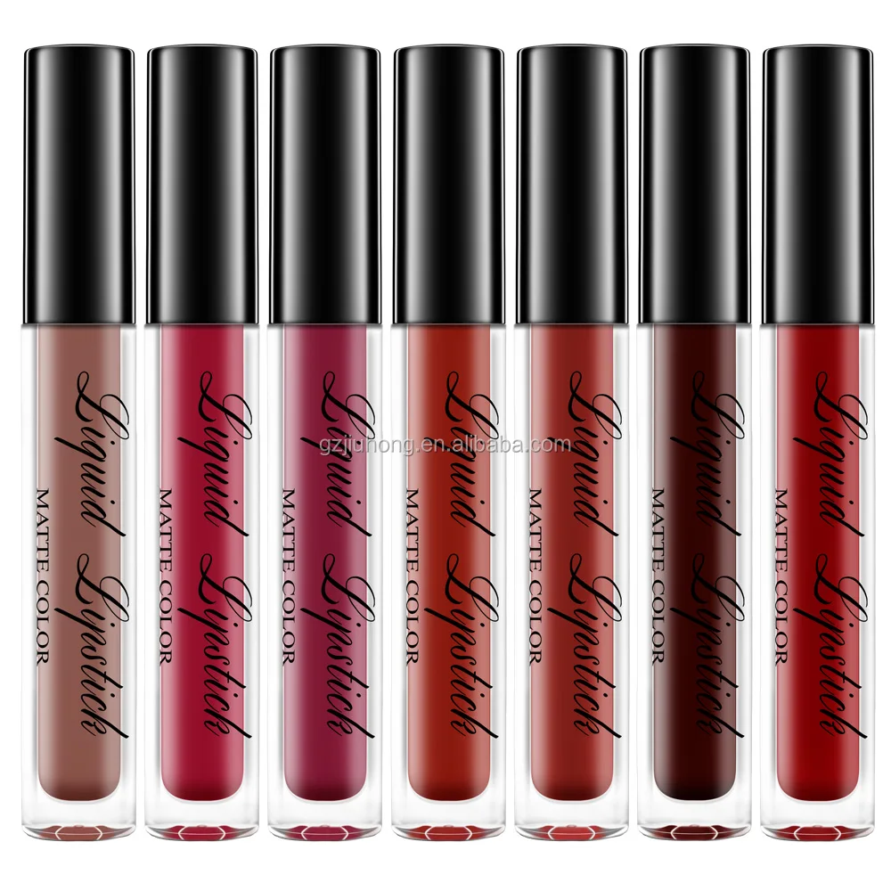 

Custom Private Label Make your own Waterproof Matte Liquid Lipstick, 7 currents colors;more colors are available