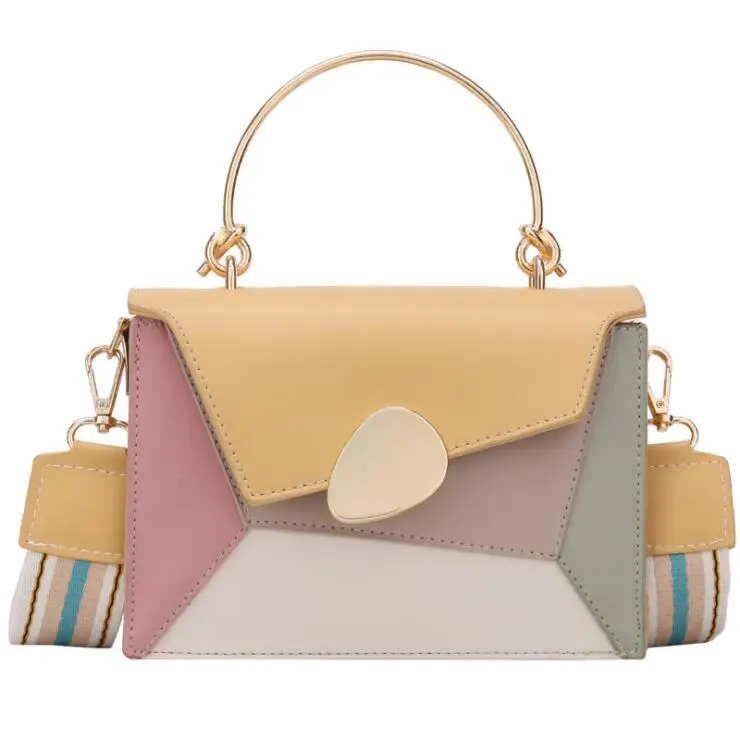 

Wholesale new design bags 2022 lady small shoulder bags colorful women leather purse handbags, 4 color