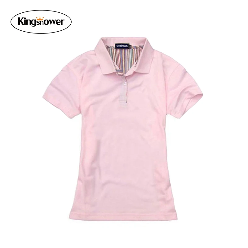 Compra camisa de polo para mujer online al por mayor de