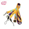 Linked with the brand badge exhibition document sets custom thermal transfer rope sling rope lanyard mobile phone card