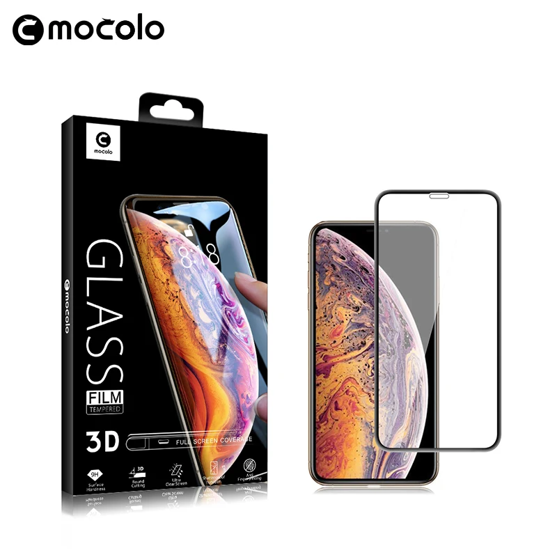 

9H 3D Curved premium cell phone tempered glass screen protector For iphone XS/XR/XS MAX