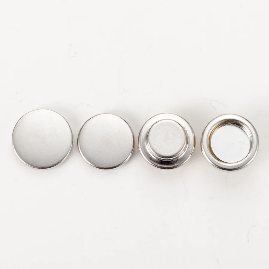 custom polish press shiny silver round