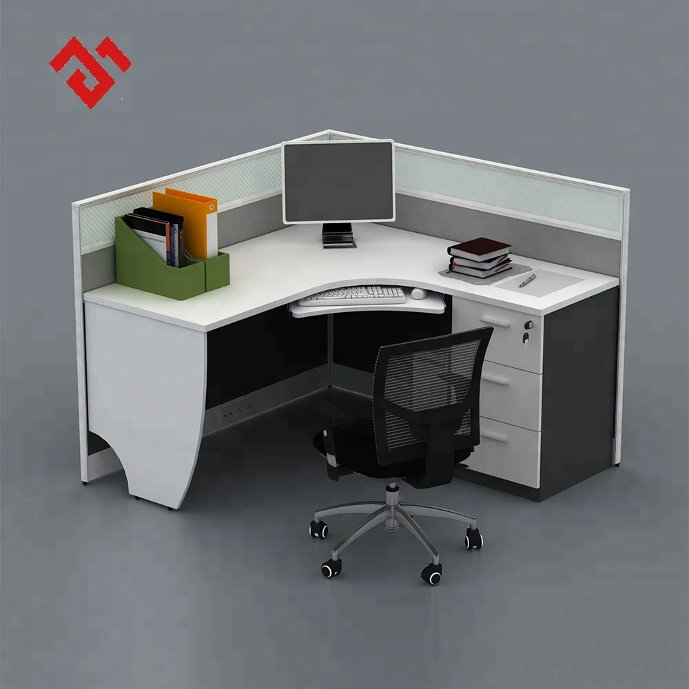 60mm Thickness Sturdy 4 Seat Aluminum Partition Office Cubicle