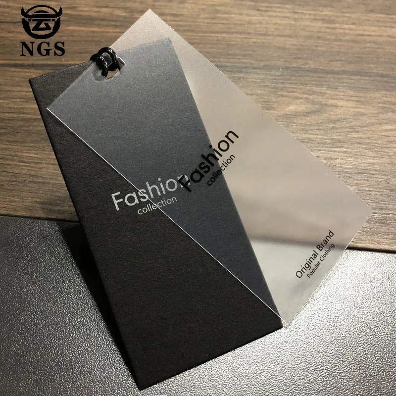 

Transparent Hard Plastic Price Swing Hang Tag/Clothing Tag, Cmyk