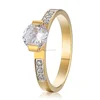 Healthy gold filled jewelry 2 carat engagement diamond wedding ring price