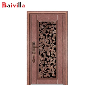 2018 High Quality Apartment Main Gate Design Stainless Steel Grill Door With Stopper