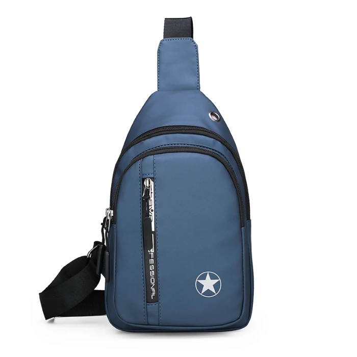 

waterproof oxford men's chest bag wear cross body shoulder bag Messenger bag, Black grey blue