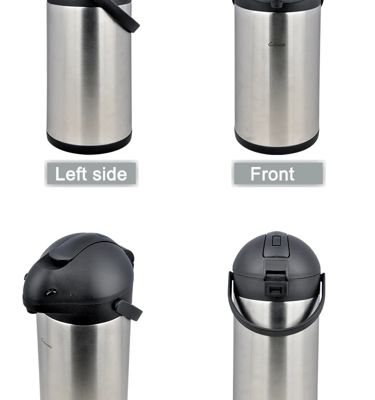 3l Ss Insulated Thermos Double Wall Vacuum Airpot Coffee Carafe Pump