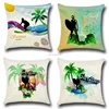 Surf Design Sublimation Printed Decorative sofa bed cushion cover