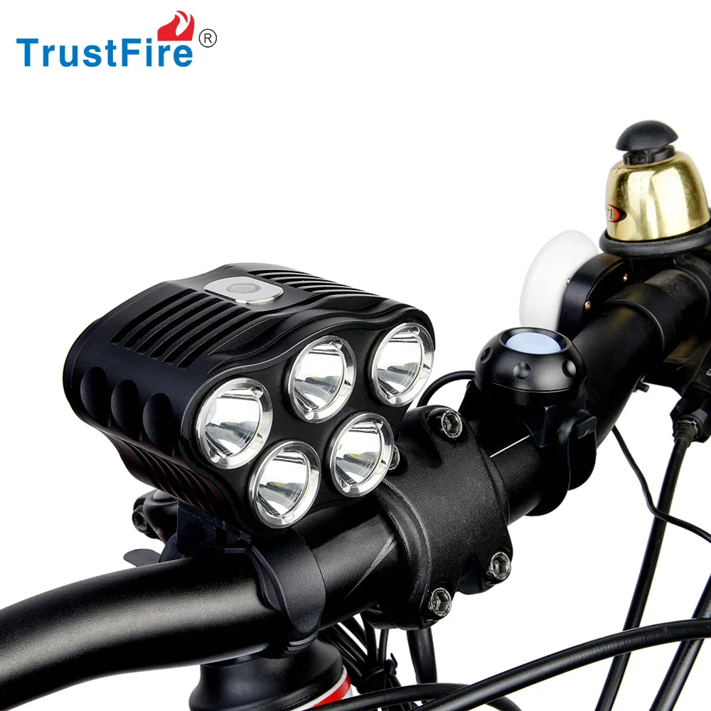 

TrustFire New Desire TR-D010 8.4v head lamp 5*T6 LED led helmet flashlight 2800LM led light for bike
