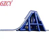 80m Long Giant Drop Falls Inflatable Hippo Slide / Big floating Water Slide