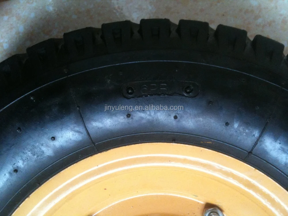 16 inch 4.00-8 Lug pattern Pneumatic wheelbarrow wheel , rubber wheel ,wheelbarrow parts