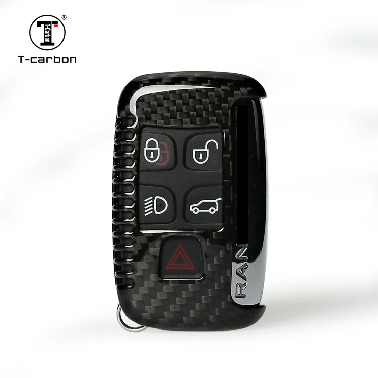 

T-carbon carbon fiber keyless key cover fit for Land Rover and Jaguar, Carbon fiber black