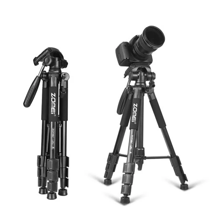 

Professional Camera Stand Aluminum Flexible Tripod, Black