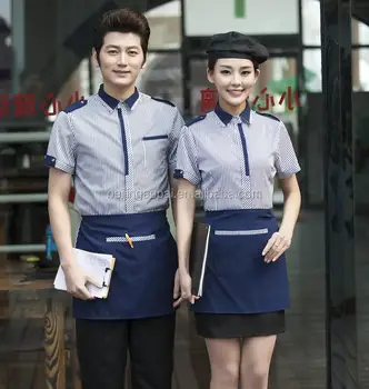 Download Top+apron Fashion Customized Chinese Type Hotel Restaurant Staff Waitress Waiter Uniform Design ...