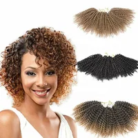 

Cheap price synthetic kinky crochet twist hair bulk afro twist kinky crochet braids afro curl Marley braid hair for wife