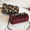 Chic fashion leopard round shape chains handbag new fashion mini leopard purse bag handbag