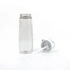 Custom Cycling Creative Pure Gray Transparent Durable Collapsible Water Cool Drink Sport Bottles