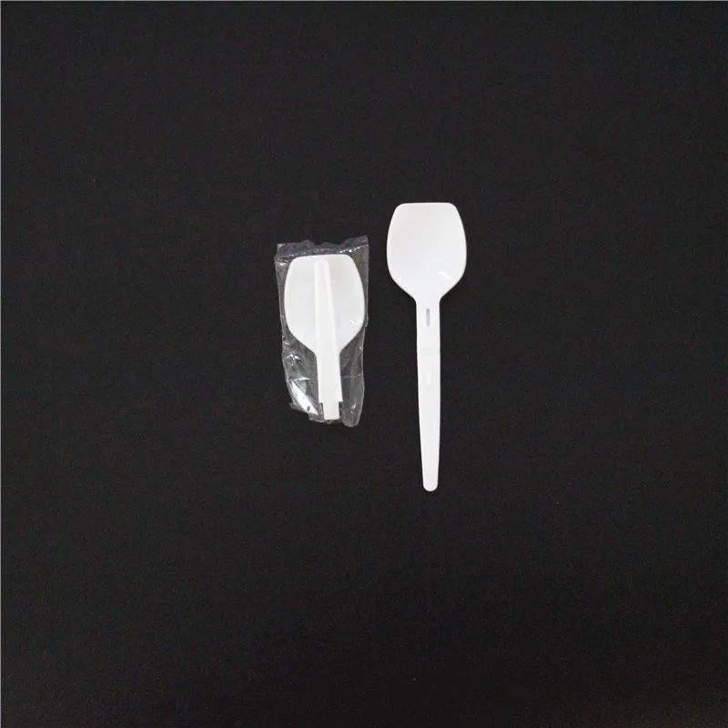 Ecofriendly Ice Cream Foldable Spoon Disposable Folding Plastic Spoon