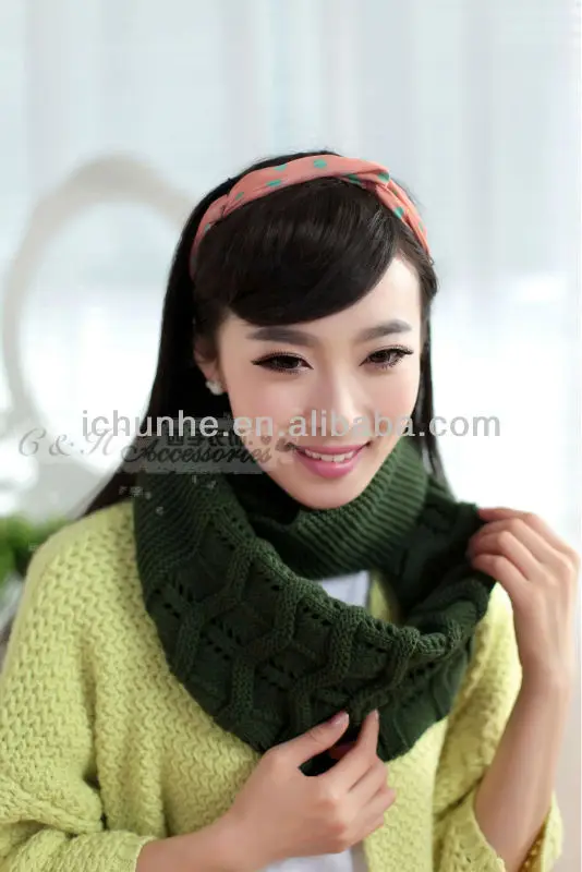 Round-Neck Pullover Knit / Scarf ACS0312