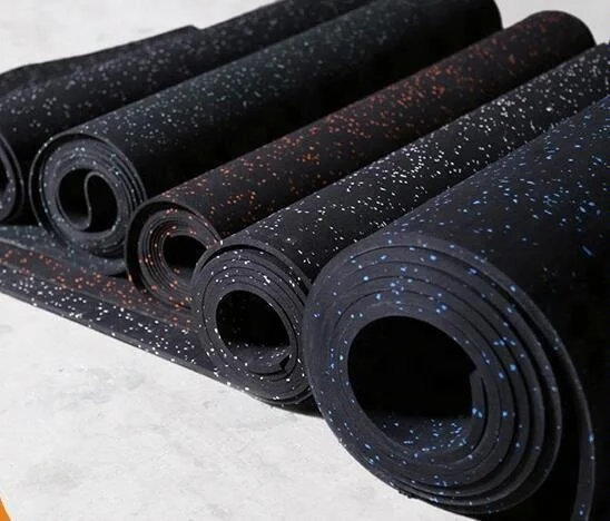 Gym Interlocking Rubber Tiles Gym Rubber Flooring Rolls Sports