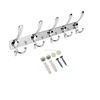 15 hooks Wall Mount Hook Hanger Hook Rail Chrome Plated Steel Coat Robe Clothes Towel Rack