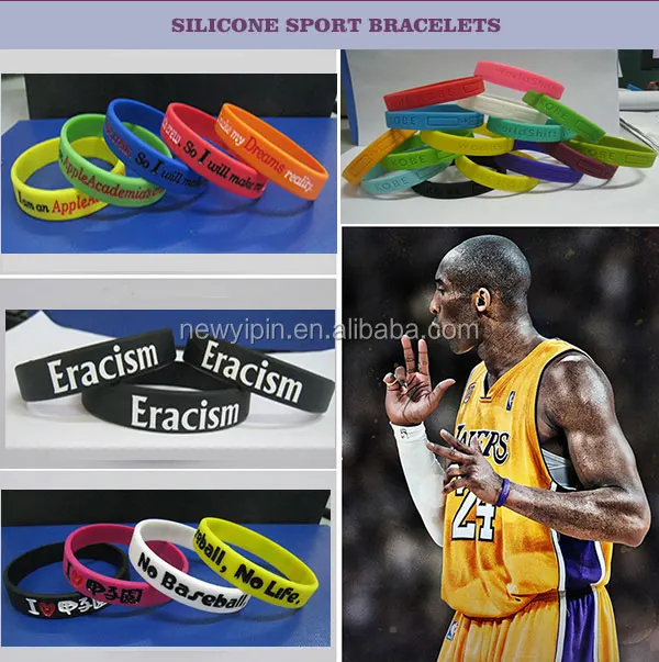 2015 Custom Personalized Funny Rubber Silicone Wristband Bracelet