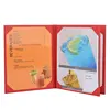 Best selling quality leatherette sign three fold menu board