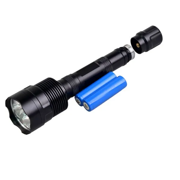 Wholesale 10 Pcs 3800LM TR-3T6 5M 3 x XM-L T6 LED Flashlight Torch 3x18650 or 2x18650 Rechargeable Battery