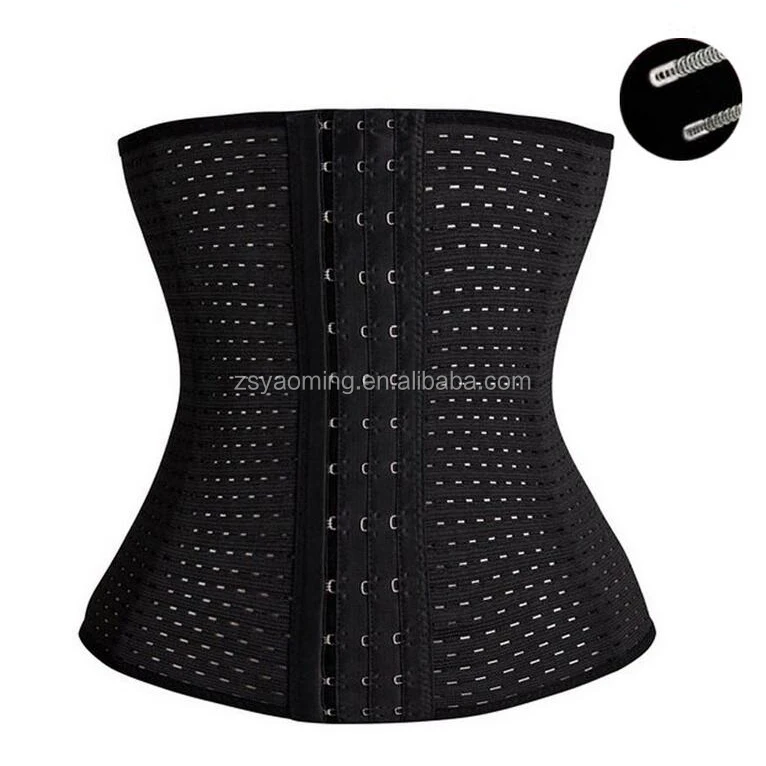 

Slimming shapers waist trainer corset/breathable waist trainer cincher, Black/white/skin;etc.