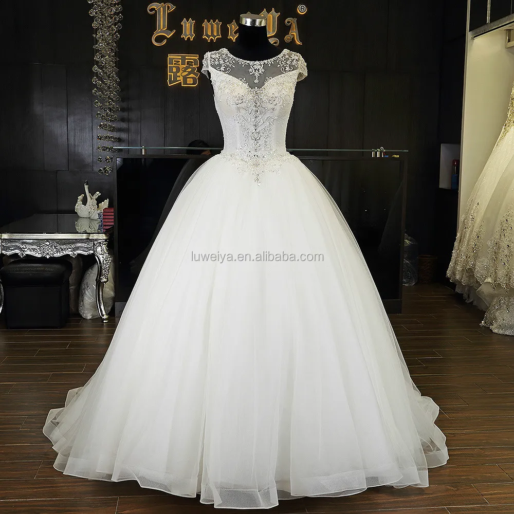 

China Factory SupplierPrice Lace Wedding Dress Graceful Cheaper Wedding Dress, Ivory