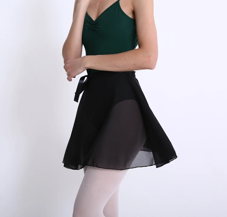 

AS00002 Jin Dance Wholesale Adult Dance Practice Wear Chiffon Wrap Ballet Skirt