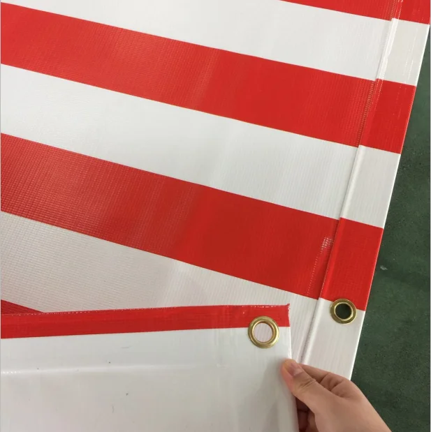
PVC striped fabric market stall tarpaulin for tent for awnings 