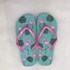 Promotional price wholesale bulk ODM order fashion ladies green rubber customized flip flop with logo