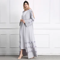 

Long Robe Gowns Tunic Jubah Middle East Ramadan Arab Islamic Prayer Clothing Muslim Flower Full Dresses Abaya Cardigan Kimono